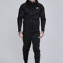SikSilk - Black Hoodie and Joggers Set
